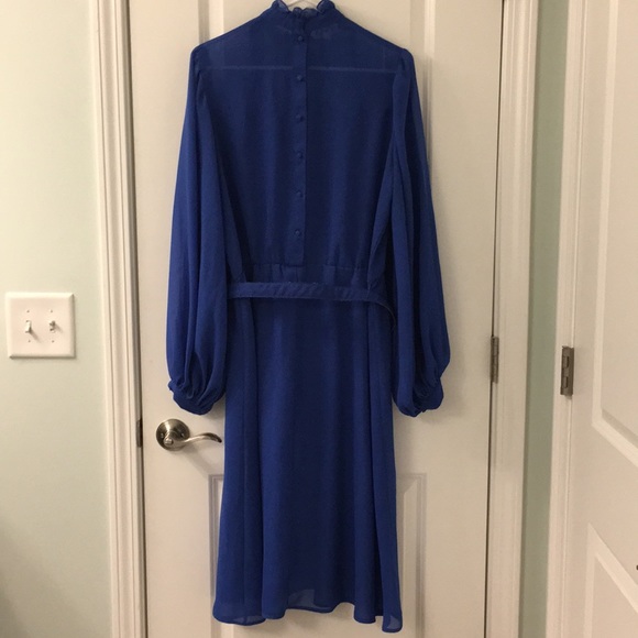 Vintage Beautiful Blue sheer dress - Picture 5 of 7